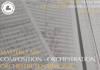 Masterclass de Composition-Orchestration-Transcription-Arrangement
Avec @maxineaulio, Laurent Bômont, @oliviercalmel, Anthony Girard, Marc Lys, Jean-Pierre Pommier, et @thierry_deleruyelle 
Année 2027
Brochure sur notre site :
https://www.afeev.fr/wp-content/uploads/2026/07/Masterclass-Composition-Orchestration-AFEEV.pdf